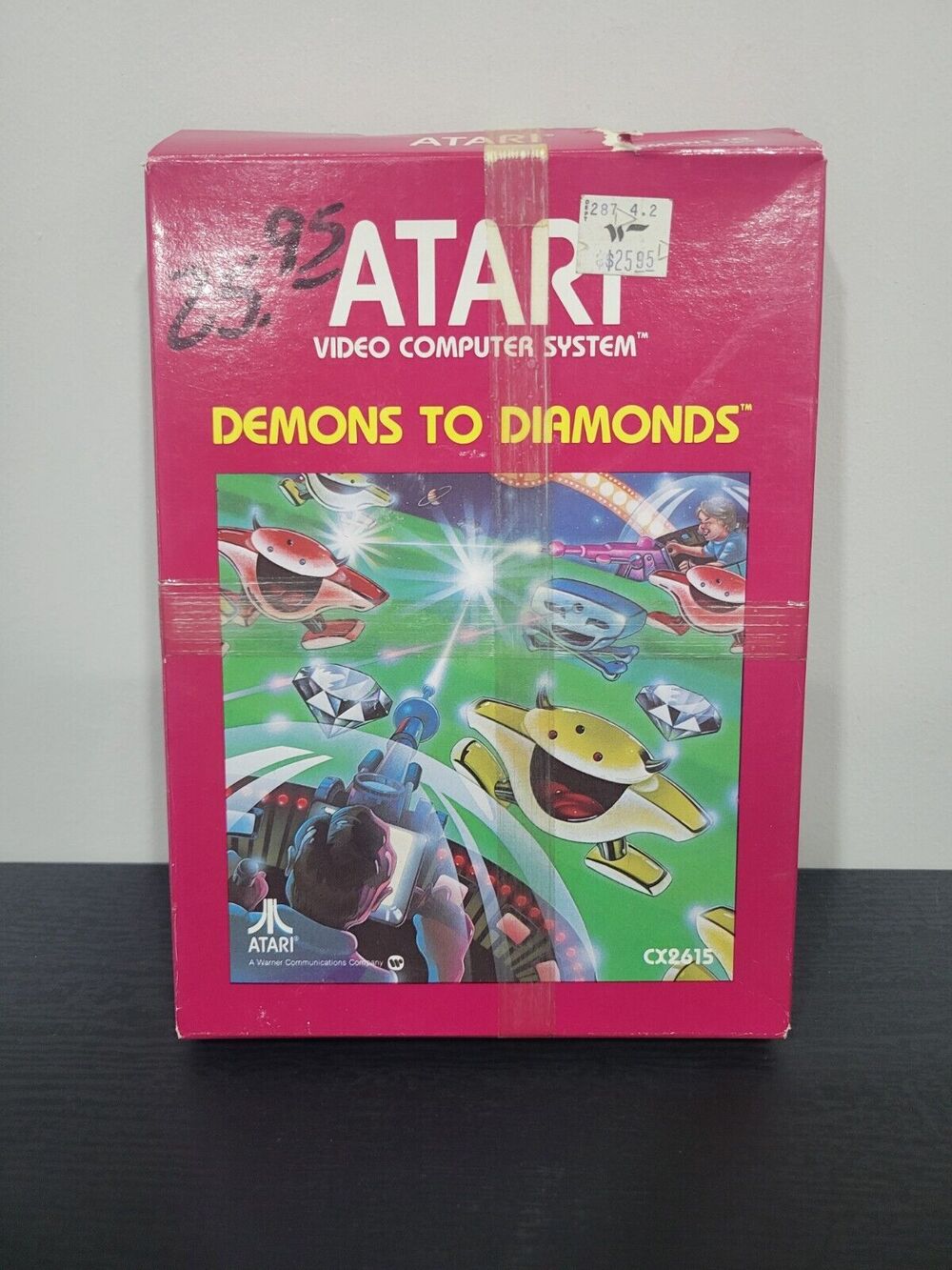 Atari 2600 Demons To Diamonds CIB Complete in Box TESTED CX 2615